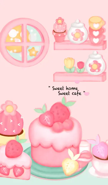 [LINE着せ替え] Sweet home cafe 11の画像1