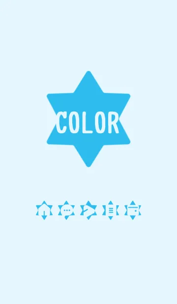 [LINE着せ替え] blue color S04の画像1