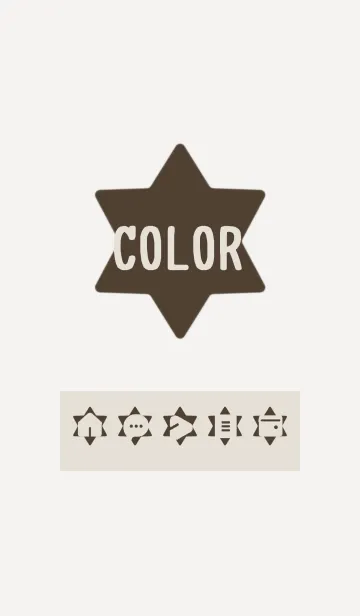 [LINE着せ替え] brown color S03の画像1