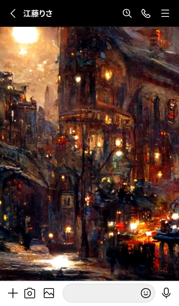 [LINE着せ替え] クリスマスの街 #1_4。の画像2