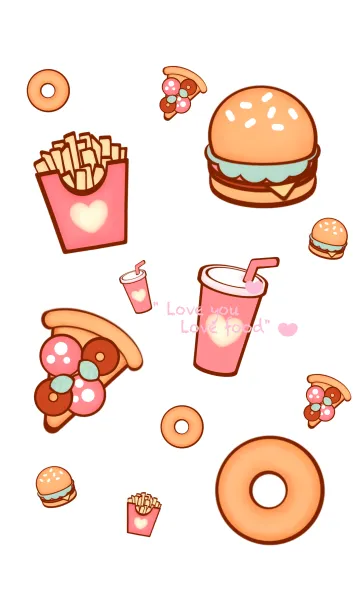 [LINE着せ替え] Yummy fast food 3の画像1