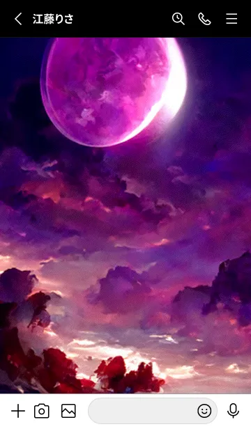 [LINE着せ替え] 癒やしの月 #1_8。の画像2