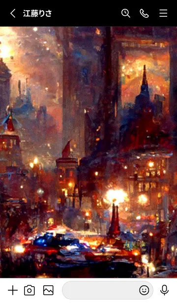 [LINE着せ替え] クリスマスの街 #1_5。の画像2