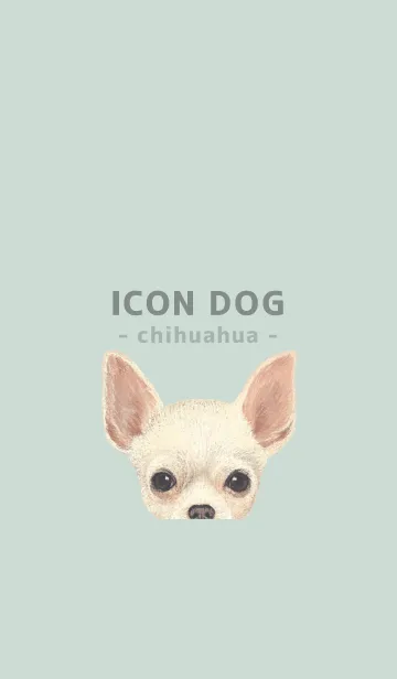 [LINE着せ替え] ICON DOG - チワワ - PASTEL GR/02の画像1