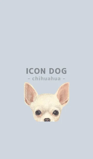 [LINE着せ替え] ICON DOG - チワワ - PASTEL BL/02の画像1