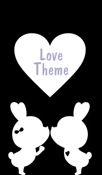 [LINE着せ替え] LOVE THEME Black and White 18の画像1