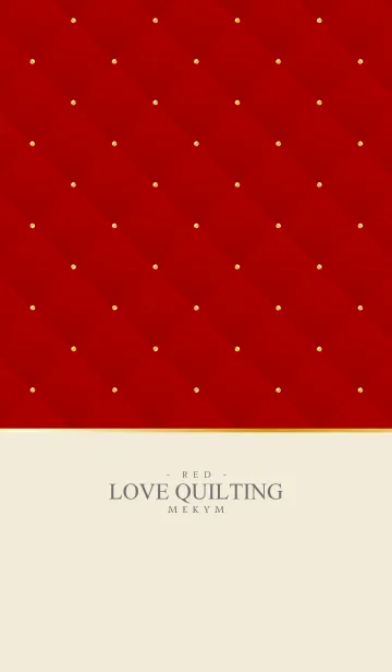 [LINE着せ替え] LOVE QUILTING RED 14の画像1