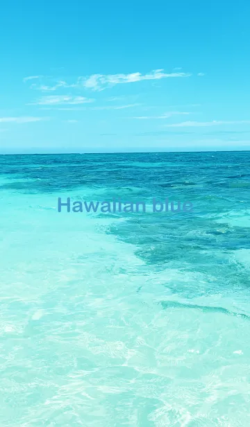 [LINE着せ替え] Hawaiian blue 17の画像1