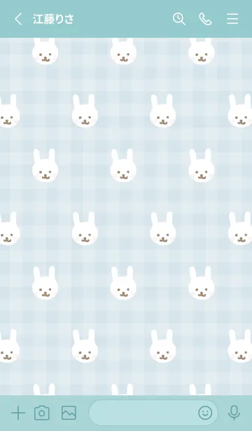 [LINE着せ替え] うさぎ たくさん17の画像2