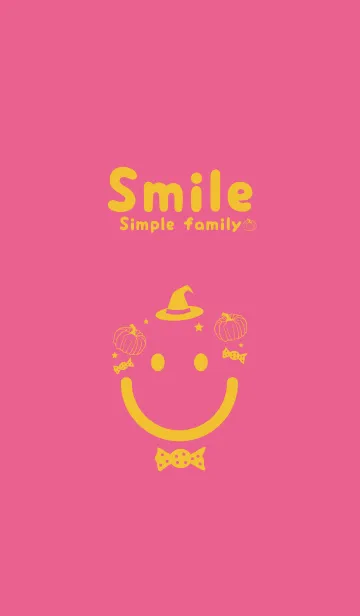 [LINE着せ替え] スマイル＆ハロウィン ローズレッドの画像1