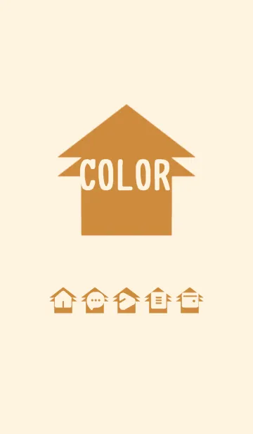 [LINE着せ替え] brown color T04の画像1