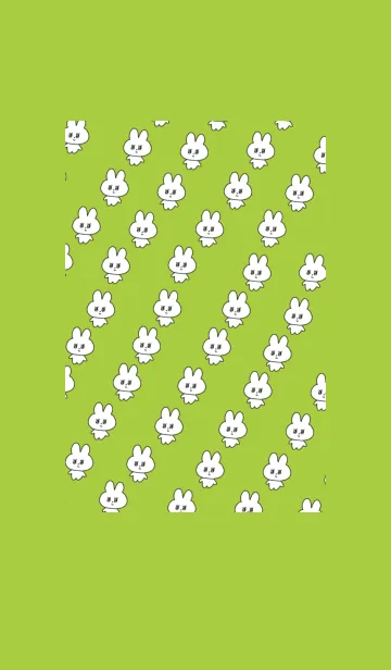 [LINE着せ替え] 量産うさぎ_黄緑の画像1