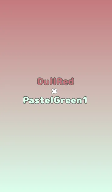 [LINE着せ替え] くすみレッド★パステルグリーン1.TKCの画像1