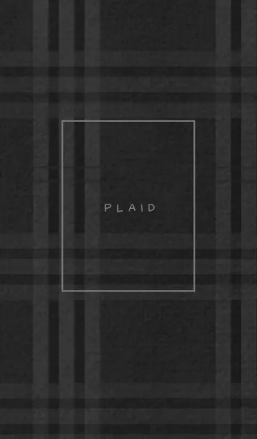 [LINE着せ替え] チェック柄 St 01 - black 01の画像1