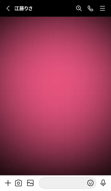 [LINE着せ替え] Dark Pink Neon Theme V3 (JP)の画像2
