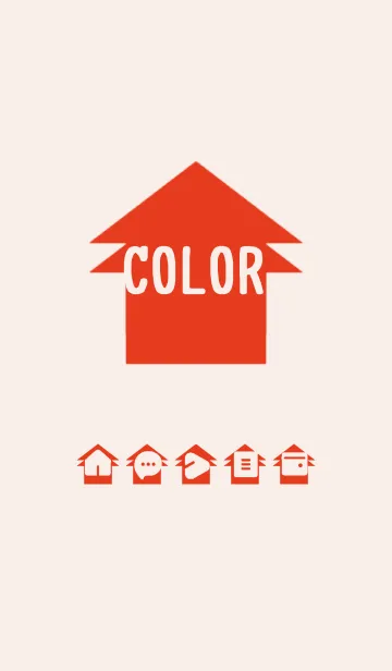 [LINE着せ替え] red color T02の画像1