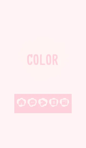 [LINE着せ替え] pink color U03の画像1