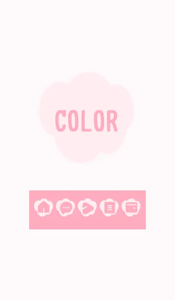 [LINE着せ替え] pink color U04の画像1