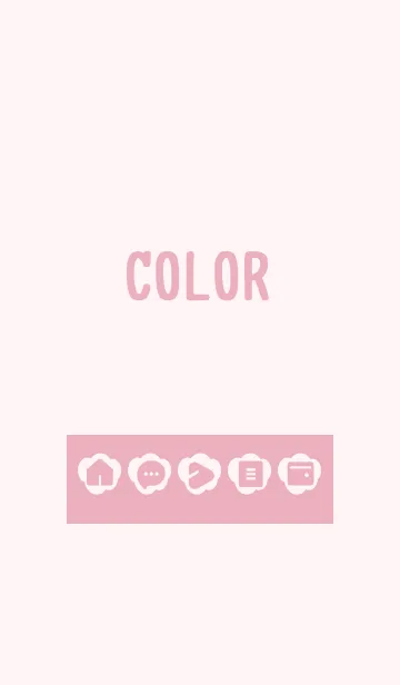 [LINE着せ替え] pink color U05の画像1