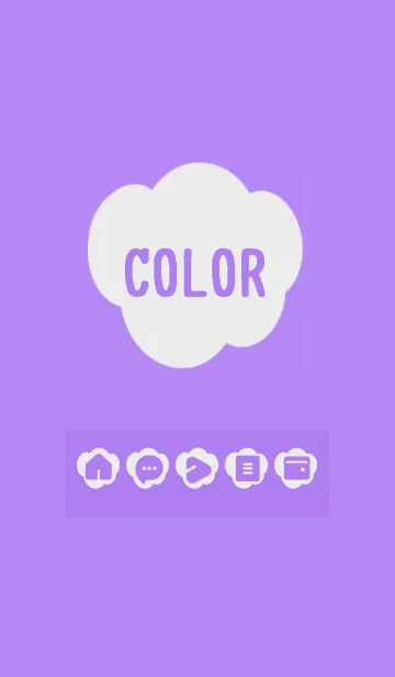 [LINE着せ替え] purple color U01の画像1