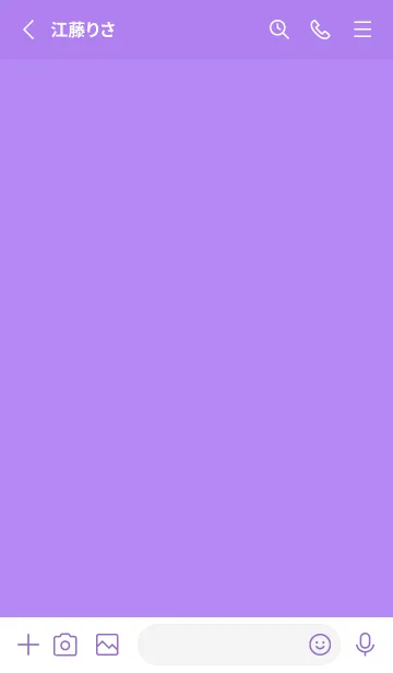 [LINE着せ替え] purple color U01の画像2