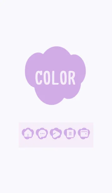 [LINE着せ替え] purple color U02の画像1