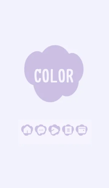 [LINE着せ替え] purple color U04の画像1