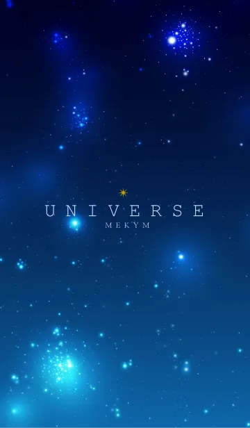 [LINE着せ替え] Universe Blue.MEKYM 38の画像1