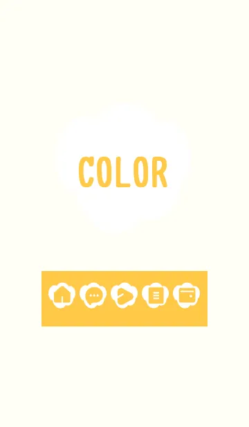 [LINE着せ替え] yellow color U03の画像1