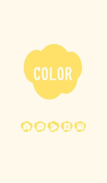 [LINE着せ替え] yellow color U04の画像1