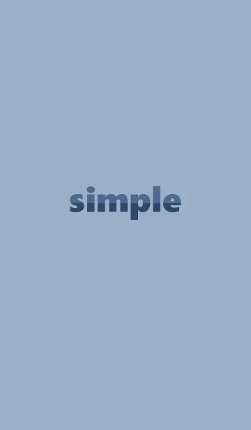 [LINE着せ替え] simple くすみブルー2の画像1