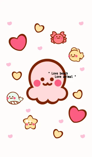 [LINE着せ替え] Lovely sea animal 2の画像1