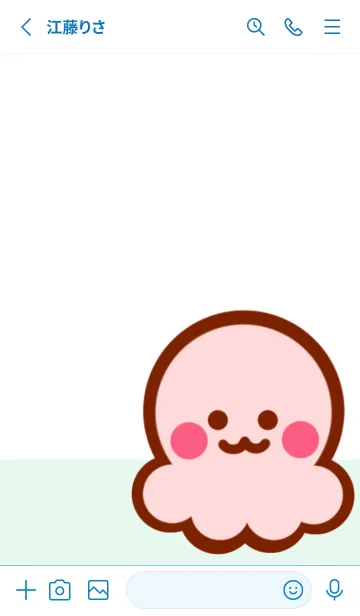 [LINE着せ替え] Lovely sea animal 2の画像2