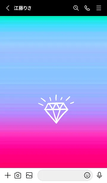 [LINE着せ替え] グラデーション ダイアモンド  171の画像2