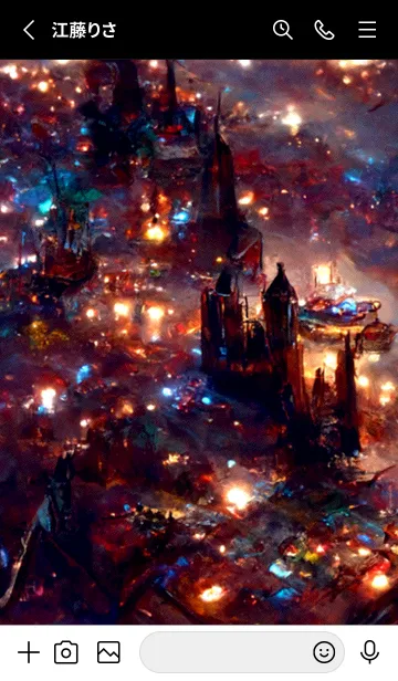 [LINE着せ替え] クリスマスの街 #3_31。の画像2