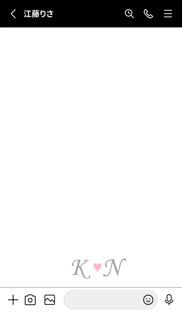 [LINE着せ替え] LOVE-INITIAL K&N イニシャル 5の画像2