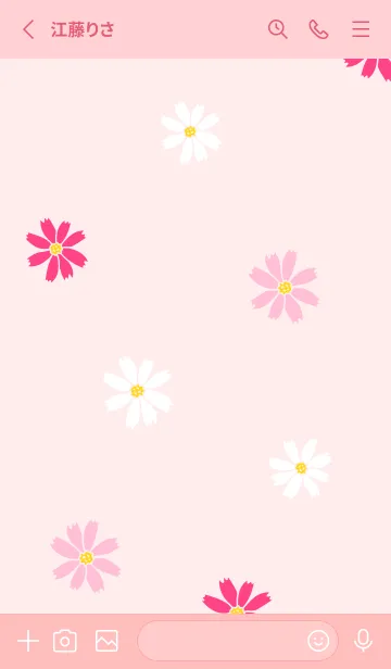 [LINE着せ替え] 小さなコスモスの画像2