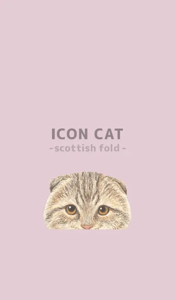 [LINE着せ替え] ICON CAT - スコティッシュ - PASTEL PK/06の画像1