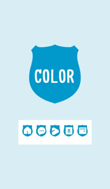 [LINE着せ替え] blue color V02の画像1