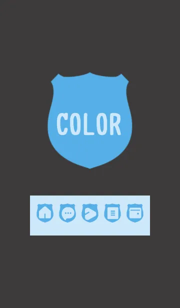 [LINE着せ替え] blue color V05の画像1