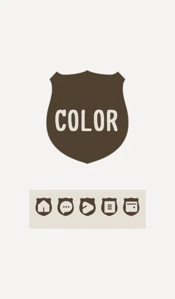 [LINE着せ替え] brown color V03の画像1