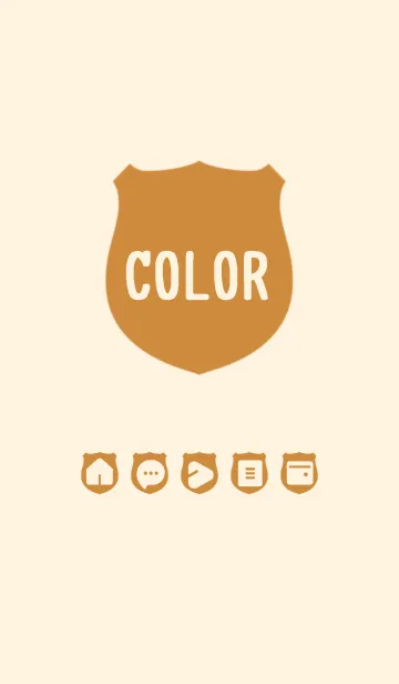 [LINE着せ替え] brown color V04の画像1