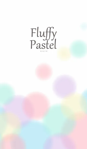 [LINE着せ替え] Fluffy Pastel-SIMPLE 10の画像1
