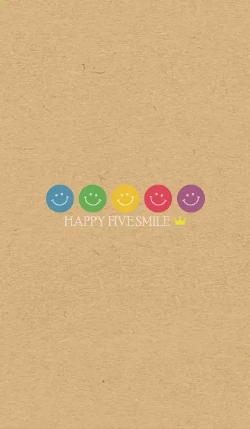 [LINE着せ替え] HAPPY FIVE SMILE CROWN-MEKYM 4の画像1