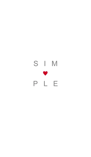 [LINE着せ替え] SIMPLE.HEART 6の画像1