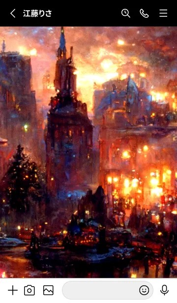 [LINE着せ替え] クリスマスの街 #5_26。の画像2