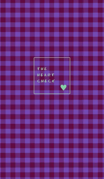 [LINE着せ替え] ザ ハート チェック 300の画像1