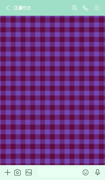 [LINE着せ替え] ザ ハート チェック 300の画像2