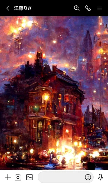 [LINE着せ替え] クリスマスの街 #5_17。の画像2