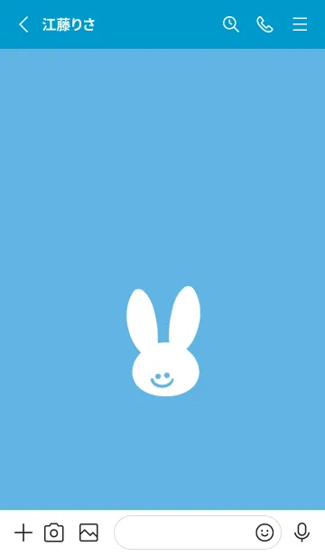 [LINE着せ替え] ホワイト ラビット 21の画像2